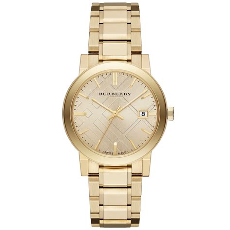 burberry golden watch|Burberry gold watch men.